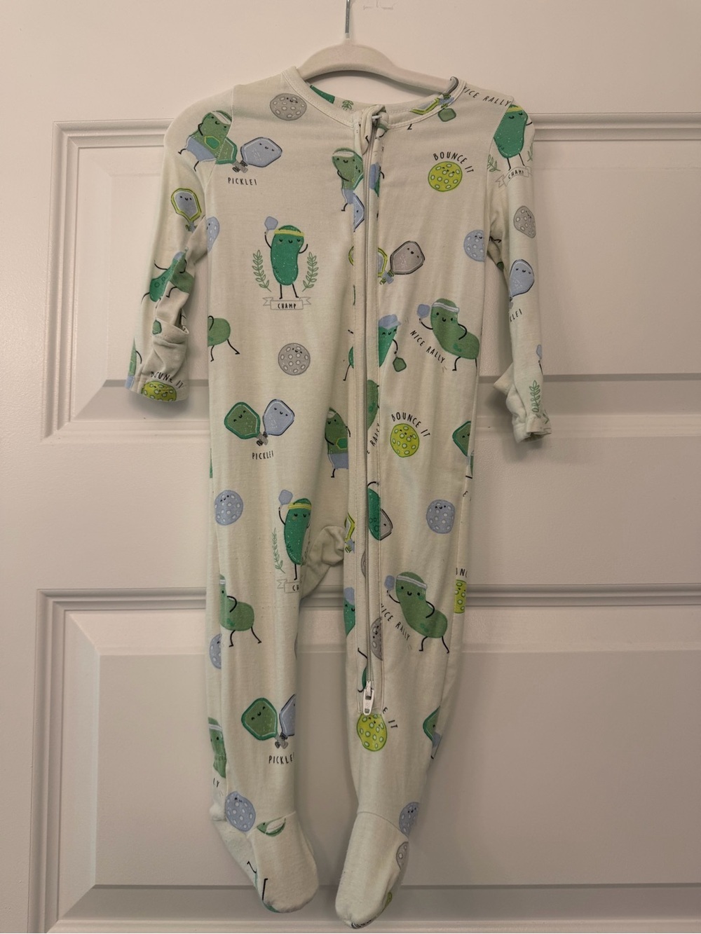 Angel dear pickleball zippie sleeper pajamas